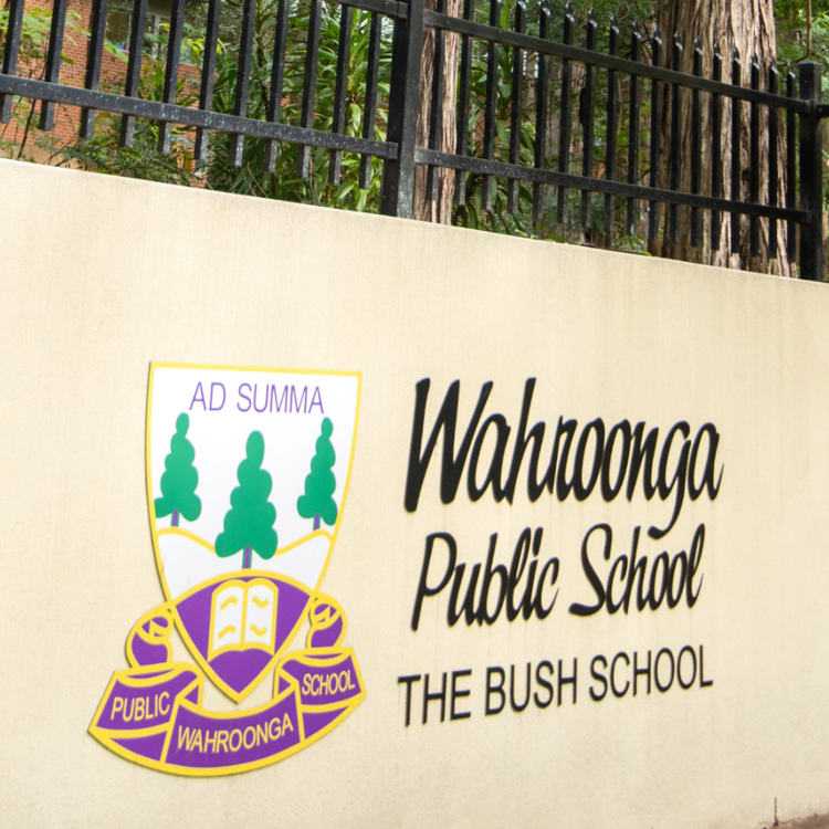 Image of school sign